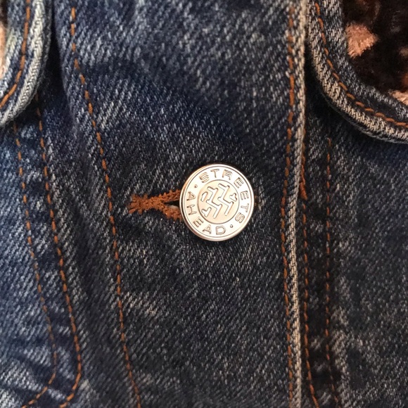 Leopard Print Denim Jacket - Picture 4 of 4